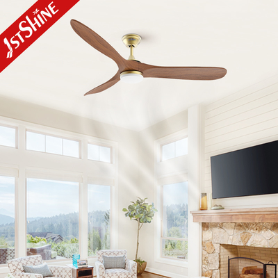 Modern Europe Style Ceiling Fan With Led Light Villa Ac Dc 3 Blade Wooden