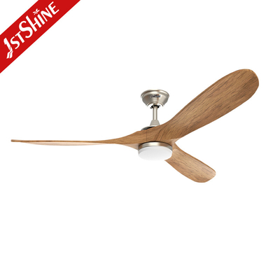 60 Inch Led Ceiling Fan Lamp Chandelier Combo Lighting Solid Wood Blade