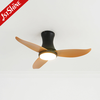 36 Inch Low Profile Ceiling Fan With Light Plastic Blade DC Motor Low Noise