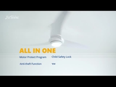 Αθόρυβος οδηγημένος συνεχές ρεύμα ανώτατος ανεμιστήρας ανεμιστήρων ABS ανώτατων ανεμιστήρων άσπρος σύγχρονος με τον τηλεχειρισμό