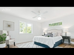 Παραδοσιακό 35W διακοσμητικό ανεμιστήρα οροφής τράβηξε αλυσίδα 4 λεπίδες MDF για το υπνοδωμάτιο