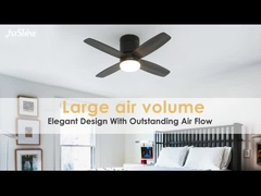 36 ιντσών σύγχρονος Led αόρατος ανεμιστήρας οροφής Mini 4 πλακέτες φτερών χαμηλού προφίλ θολωτικό φως