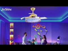 Αλλαγή χρώματος 3000K Ανασυρόμενο φανατικό οροφής Φως για υπνοδωμάτιο ξενοδοχείου