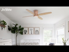 Απομακρυσμένος ανεμιστήρας οροφής με LED χαμηλού προφίλ υπνοδωμάτιο Mdf Blade Quiet Dc Motor