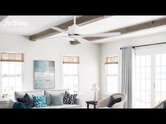 Λευκό ψύξη αέρα Βιομηχανικός ανεμιστήρας οροφής 5 ταχύτητες Επιλογή υψηλού όγκου αέρα