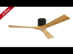 3 λεπίδες ξύλινος ανεμιστήρας οροφής με τηλεχειριστήριο ήσυχος κινητήρας DC υψηλής ταχύτητας