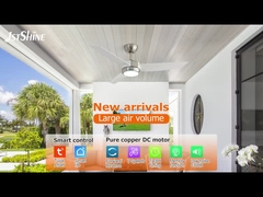 3 φτερούγες ανεμιστήρας οροφής με ελαφρύ κινητήρα DC 6 ταχυτήτων επιλογή μοντέρνο ύφος