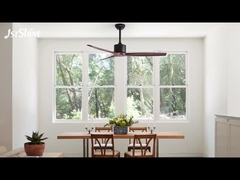 3 Σκληρά ξύλινα φτυάρια DC κινητήρας ανεμιστήρα οροφής με τηλεχειριστήριο