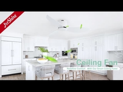 46 ιντσών λευκό φλυτζάνι ανεμιστήρα οροφής με DC κινητήρα υψηλής ταχύτητας