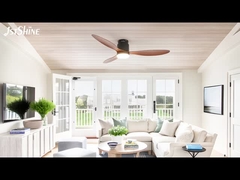 52 ιντσών φουσκωτό ανεμιστήρα τοποθετημένο στο ταβάνι φως διακοσμητικό πλαστικό κινητήρα DC