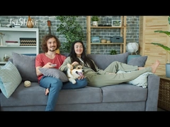 42 ιντσών ανεμιστήρας οροφής με λάμπα AC κινητήρα έξυπνο έλεγχο 4 ξύλινες λεπίδες