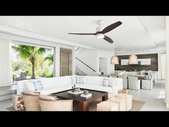 Διακοσμητικός ανεμιστήρας οροφής με ελαφρά ξύλινη λεπίδα ήσυχος υψηλής ταχύτητας κινητήρας συνεχούς ρεύματος