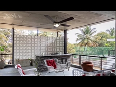 Κλασικός ανεμιστήρας οροφής 52 ιντσών με φως LED και έλεγχο αλυσίδας έλξης