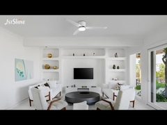 Σύγχρονος ανεμιστήρας οροφής 2 σε 1 με προαιρετικό φως LED DC Motor ABS