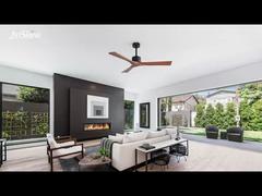 52'' Ανεμιστήρας Οροφής από Μασίφ Ξύλο Φυσική Κομψότητα με Ισχυρό Κινητήρα DC