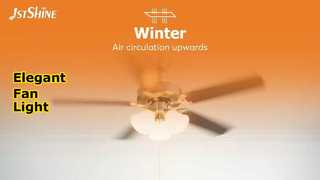 Ανεμιστήρας οροφής 52 ιντσών σε ευρωπαϊκό στυλ με φως