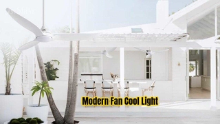 Φωτιστικό LED 52 ιντσών μοντέρνο ανεμιστήρα οροφής