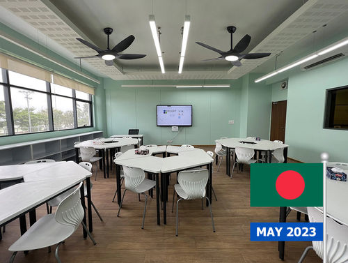 Τελευταίες εταιρικές λύσεις σχετικά με Πρόγραμμα ανεμιστήρα οροφής Διεθνούς Σχολής