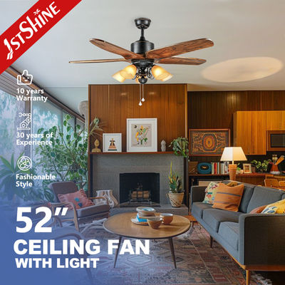 Καλή τιμή Ενέργεια cOem - ανώτατος ανεμιστήρας διακοπτών τραβήγματος αποταμίευσης με 5 ξύλινες λεπίδες σε απευθείας σύνδεση