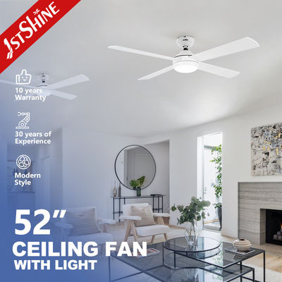 Ποιότητα  Dc Motor 6 Speeds Remote Control White Ceiling Fan With 4 MDF Blades Εργοστάσιο