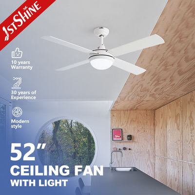Καλή τιμή Simple White Ceiling Fan With Lamp Light 3-Speed AC Motor σε απευθείας σύνδεση