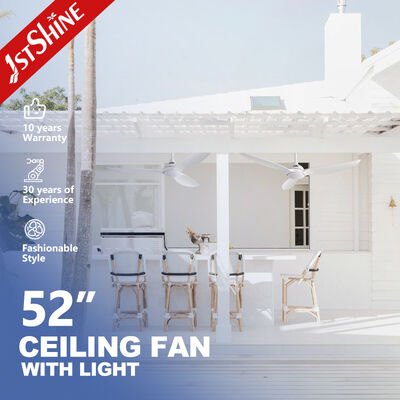 Καλή τιμή 52 ιντσών σύγχρονος ανεμιστήρας οροφής με ABS λεπίδες και ενσωματωμένο φως LED σε απευθείας σύνδεση