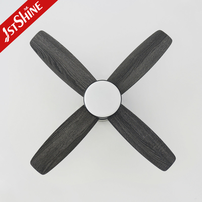 36 Inch Modern Led Invisible Ceiling Fan Mini 4 Plywood Blades Low Profile Dimming Light