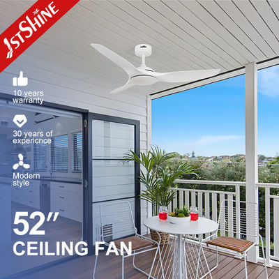 Καλή τιμή 52 ιντσών λευκός ανεμιστήρας οροφής χωρίς φως ABS Blade Smart APP Control σε απευθείας σύνδεση